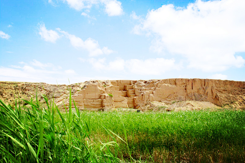 宁夏旅游水洞沟遗址风光