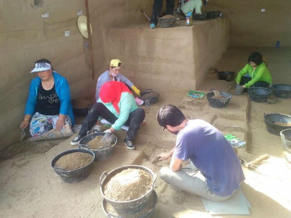 宁夏旅游景点水洞沟遗址第六次考古发掘