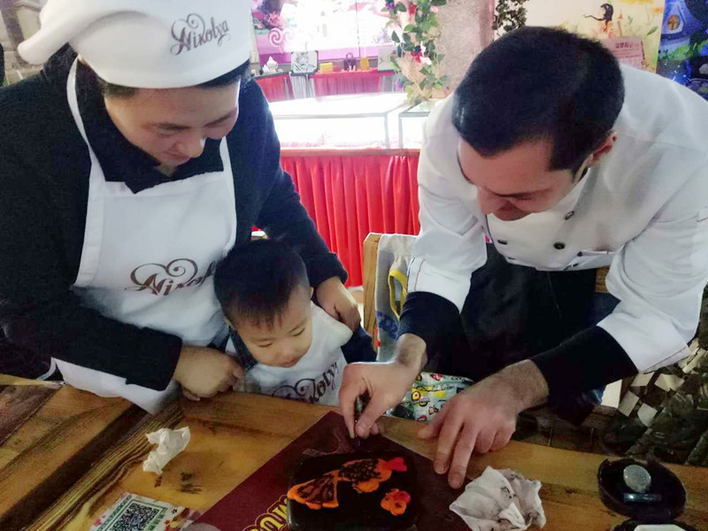 宁夏旅游水洞沟景区巧克力展活动