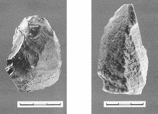 银川旅游景区水洞沟出图的边刮器2