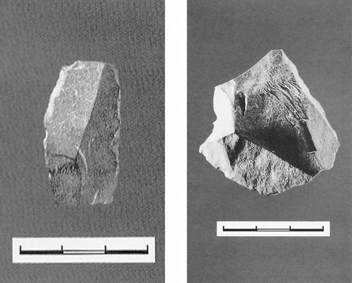 银川旅游景区水洞沟出图的边刮器4