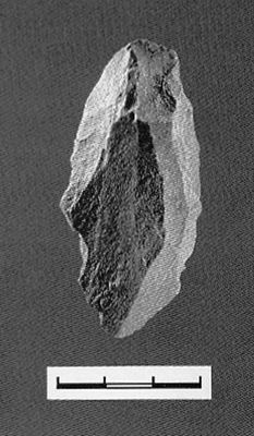 银川旅游景区水洞沟出图的边刮器7