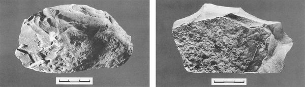 银川旅游景区水洞沟出土的砍斫器1