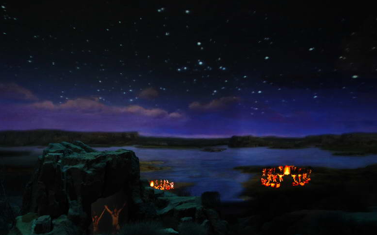 宁夏旅游景点水洞沟博物馆实景体验