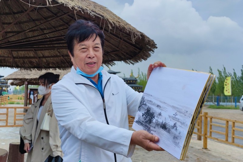 全国政协书画室一行到水洞沟旅游景区采风调研